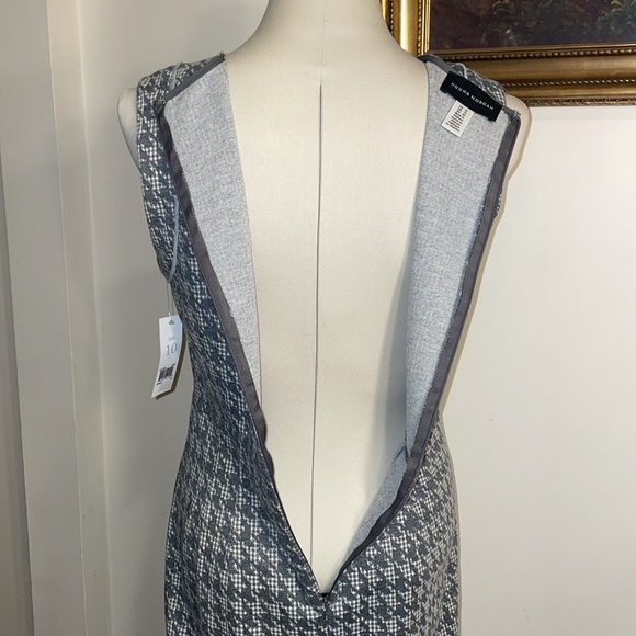 NWT Donna Morgan Sleeveless Dress/Sheath. Gray & White Houndstooth Pattern. SZ10 - Picture 5 of 13